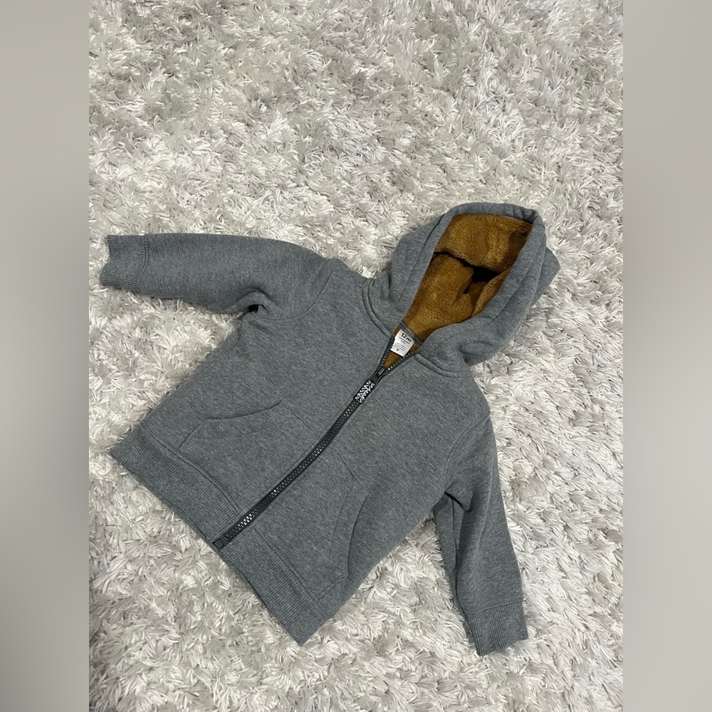 Carter's Gray and Brown Kids Hoodie